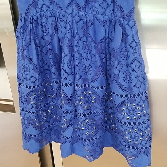 💕GREYLIN💕 Yunis Grommet Lace Fit-And-Flare Dress - Picture 14 of 16